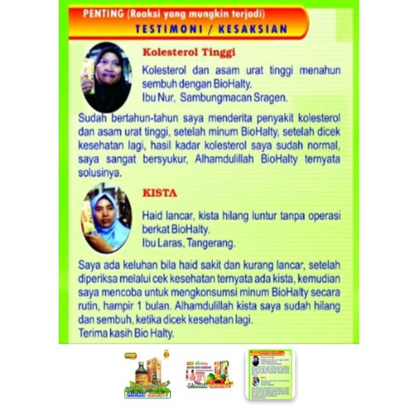 BIO HALTY Herbal Drink Obat Asam Urat Obat Rematik Obat Kolesterol  ✔-1