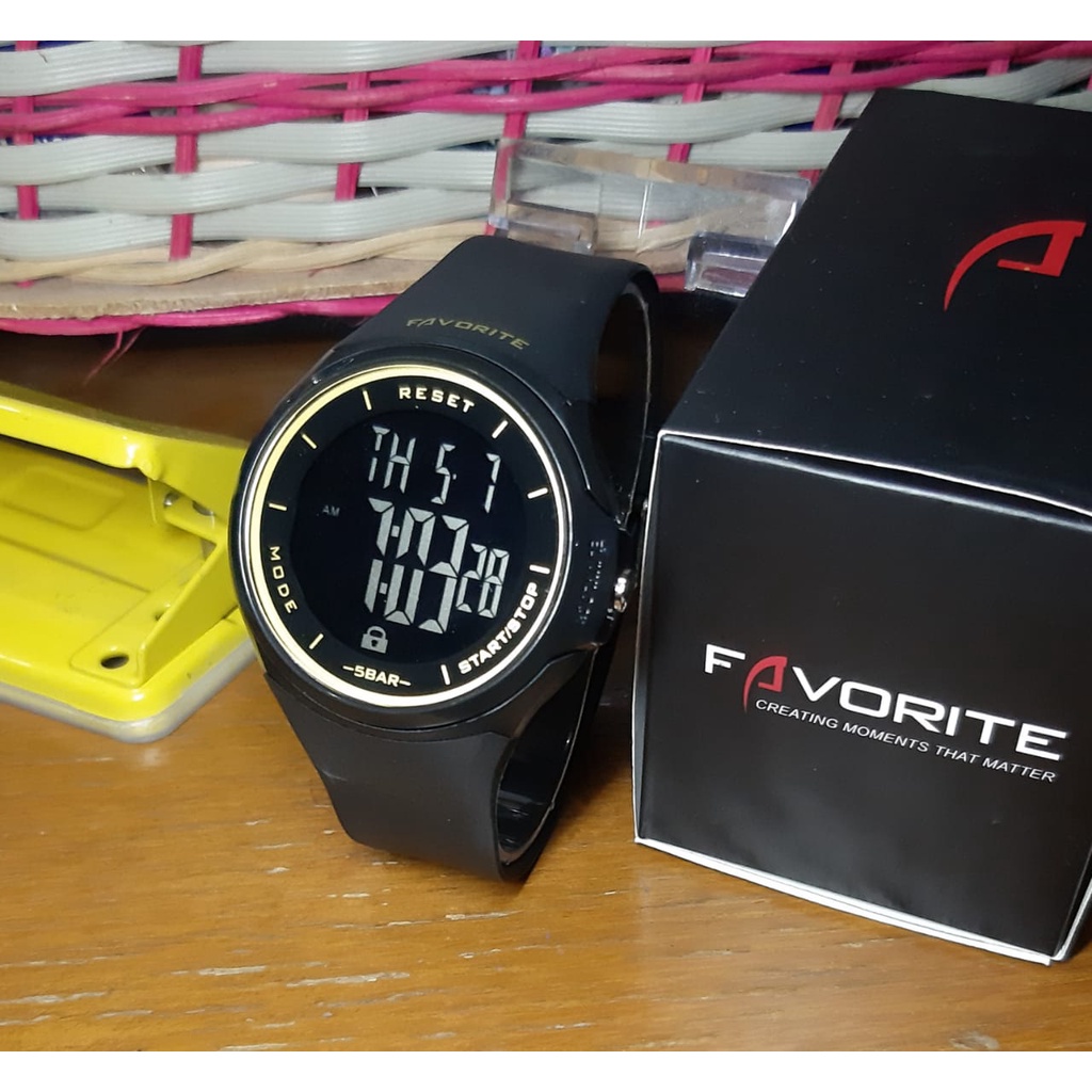 jam tangan FAVORITE F-350 ORIGINAL pria Anti air 30 Meter