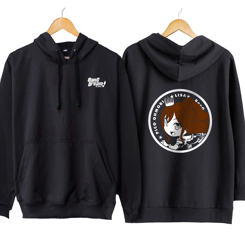 Jaket hoodie jumper japan game LISA IMAI CHIBI rosalia - BANG DREAM material cotton fleece