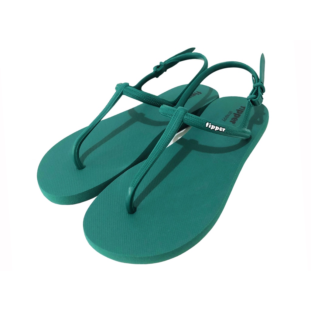 Fipper Strappy / Sandal Tali Wanita UK 7 (size 38 39)-1 (emerald)
