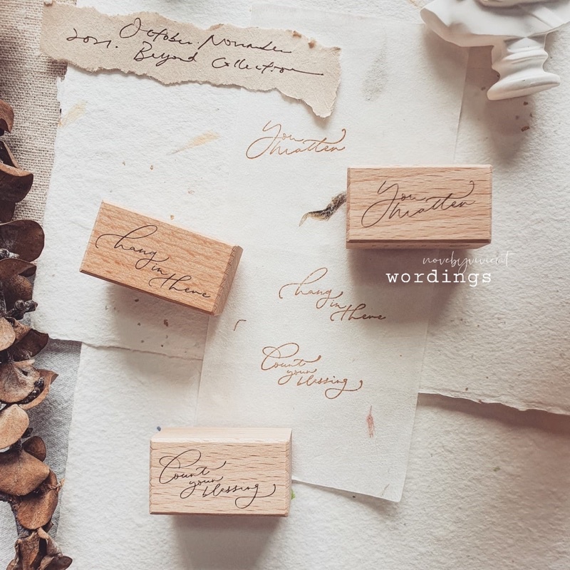 

Nove “ Beyond “ Wordings Rubber Stamp