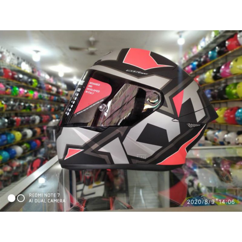HELM KYT TT COURSE ELECTRON RED DOFF