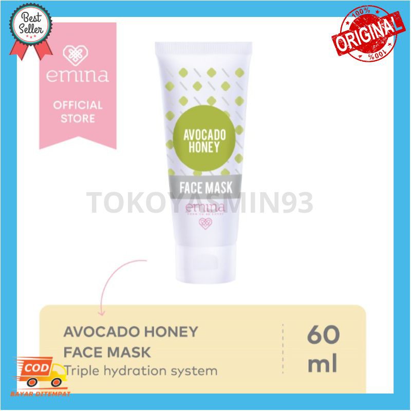 Emina Avocado Honey Face Mask 60ml Murah