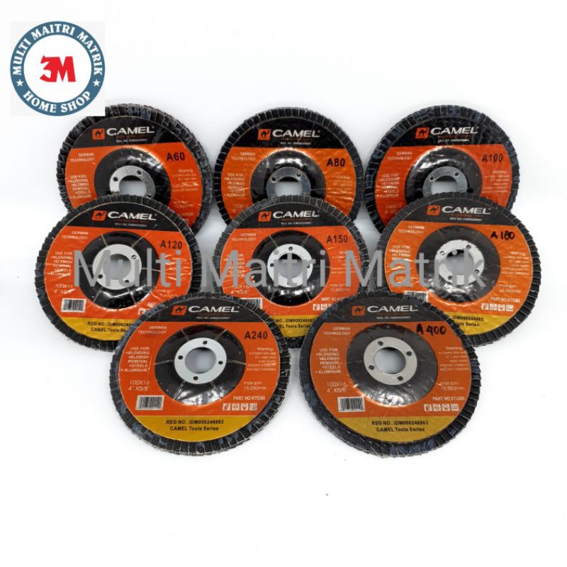 Mata gurinda gerinda amplas susun 4 inch / amplas flap disc 4 inch