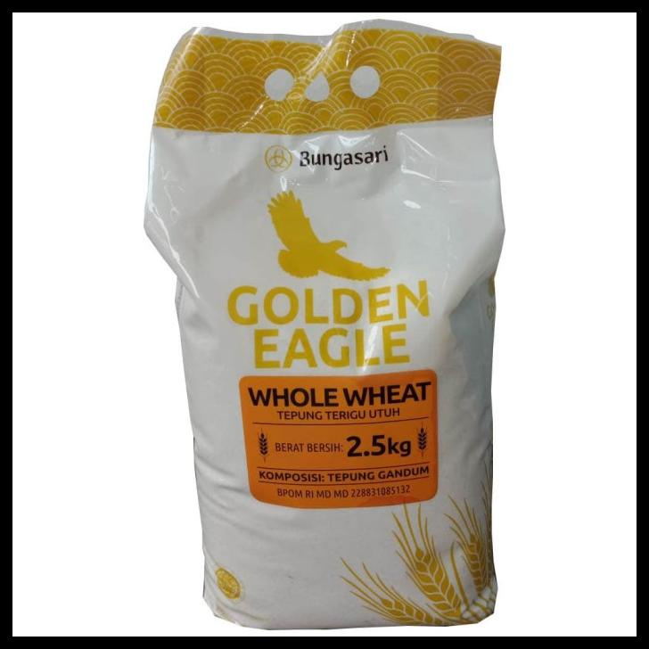 

TERBARUU!! GOLDEN EAGLE Tepung Whole Wheat 1 x 2,5 KG SALE