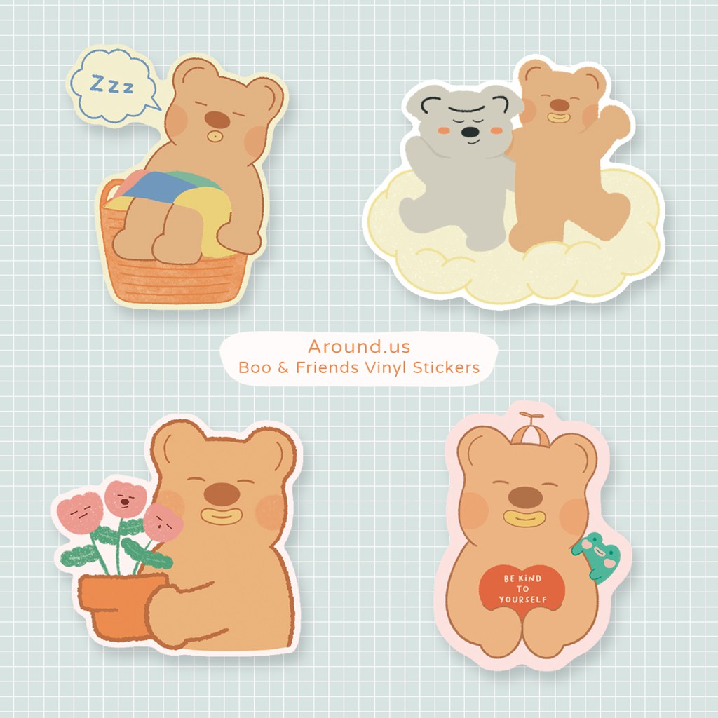 

Around Us Sticker – Die Cut Sticker | Sticker Deco Scrapbook DIY Bujo Diary Tumbler