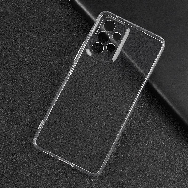 Casing Samsung A32 4G New Case Ultrathin Premium  Softcase Clear HD + Tempered Glass Layar Full + Skin