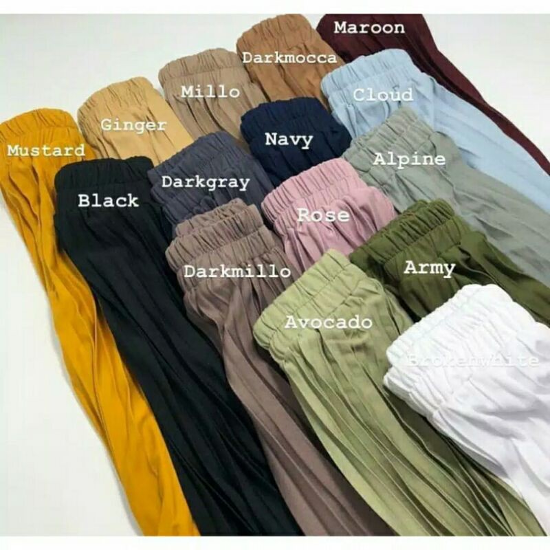 (PART 1)Rok plisket premium best seller termurah//rok plisket lipatan besar