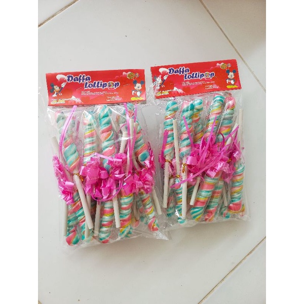 

permen lollipop ulir pita tebal isi 20pcs termurah by pabrik permen daffa.lollipop