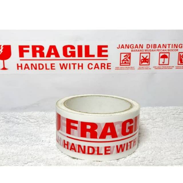 

LAKBAN FRAGILE PUTIH 2"X50M JUAL ECER HARGA GROSI