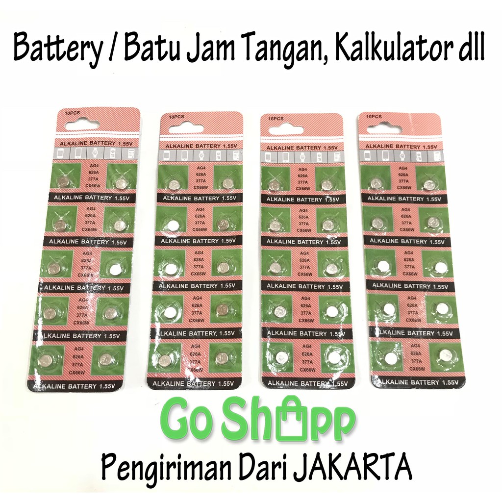 [JAKARTA] Battery Jam Tangan - Baterai Jam Tangan - Batu Baterai Jam Tangan Kalkulator - Alkaline