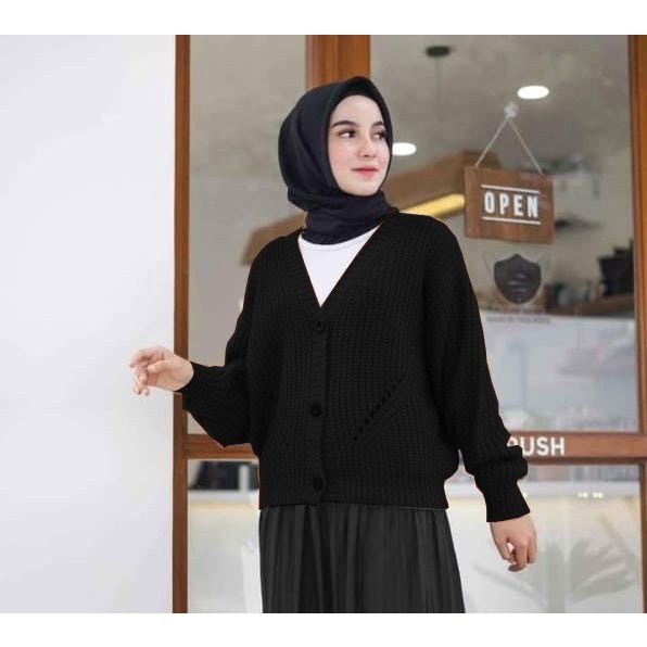 ZAHRA Cardigan Rajut Wanita WILMA Cardy | Kardigan Rajut Premium CEWEK