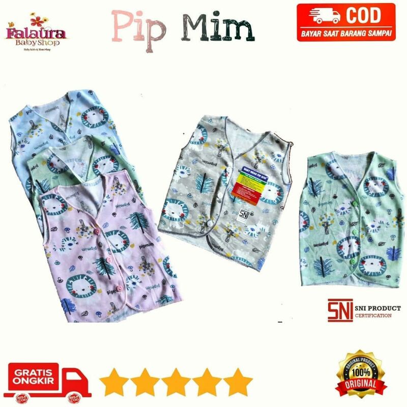 Baju Bayi Kutung Kancing Depan Baju Bayi Pip Mim