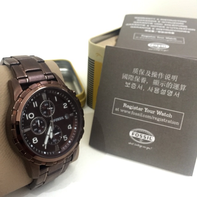 Preloved Fossil Watch Brown Unisex