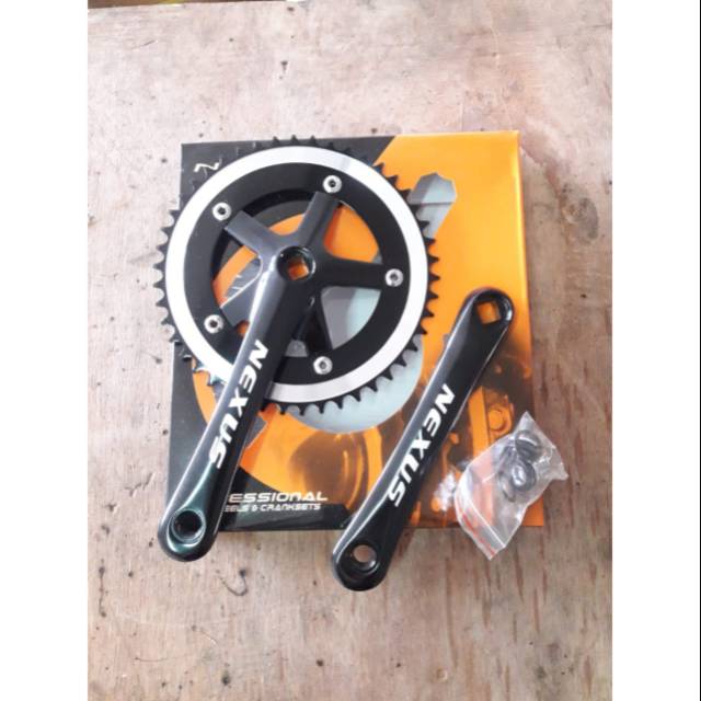 CRANK FIXIE NEXUS 46T HITAM ARM 170 MM