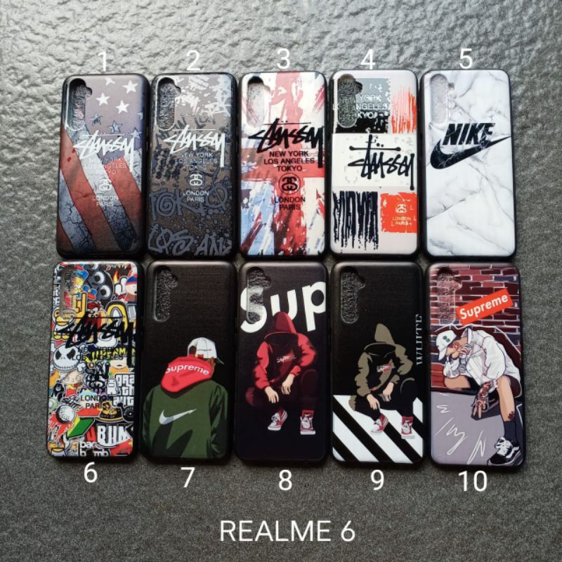 Case gambar Realme 6 . Narzo motif cowok ( 3 motif ) soft softcase softshell silikon cover casing kesing housing