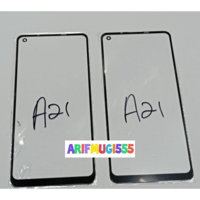 KACA LAYAR KACA DEPAN KACA LCD GLASS SAMSUNG A21 ORIGINAL