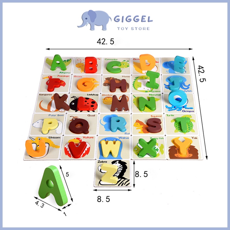 [ Giggel ] Mainan Edukasi Anak Abjad Alphabet