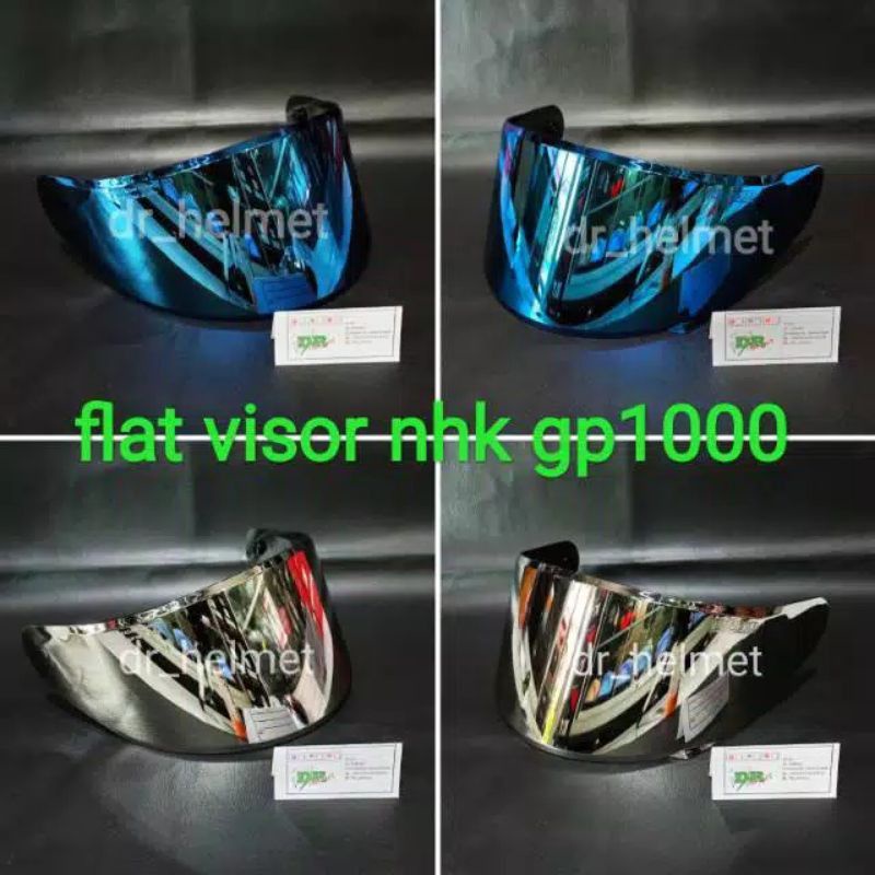 Flat Visor Iridium Silver /Iridium Blue /Iridium Gold NHK GP 1000/NHK GP THEH