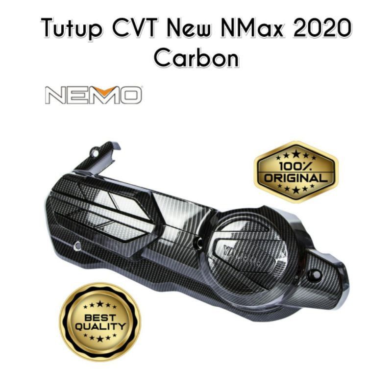 Cover Tutup CVT Mesin New Nmax 2020 Carbon NEMO  Cover CVT Nmax New Aksesoris Nmax 2020 Variasi Nmax