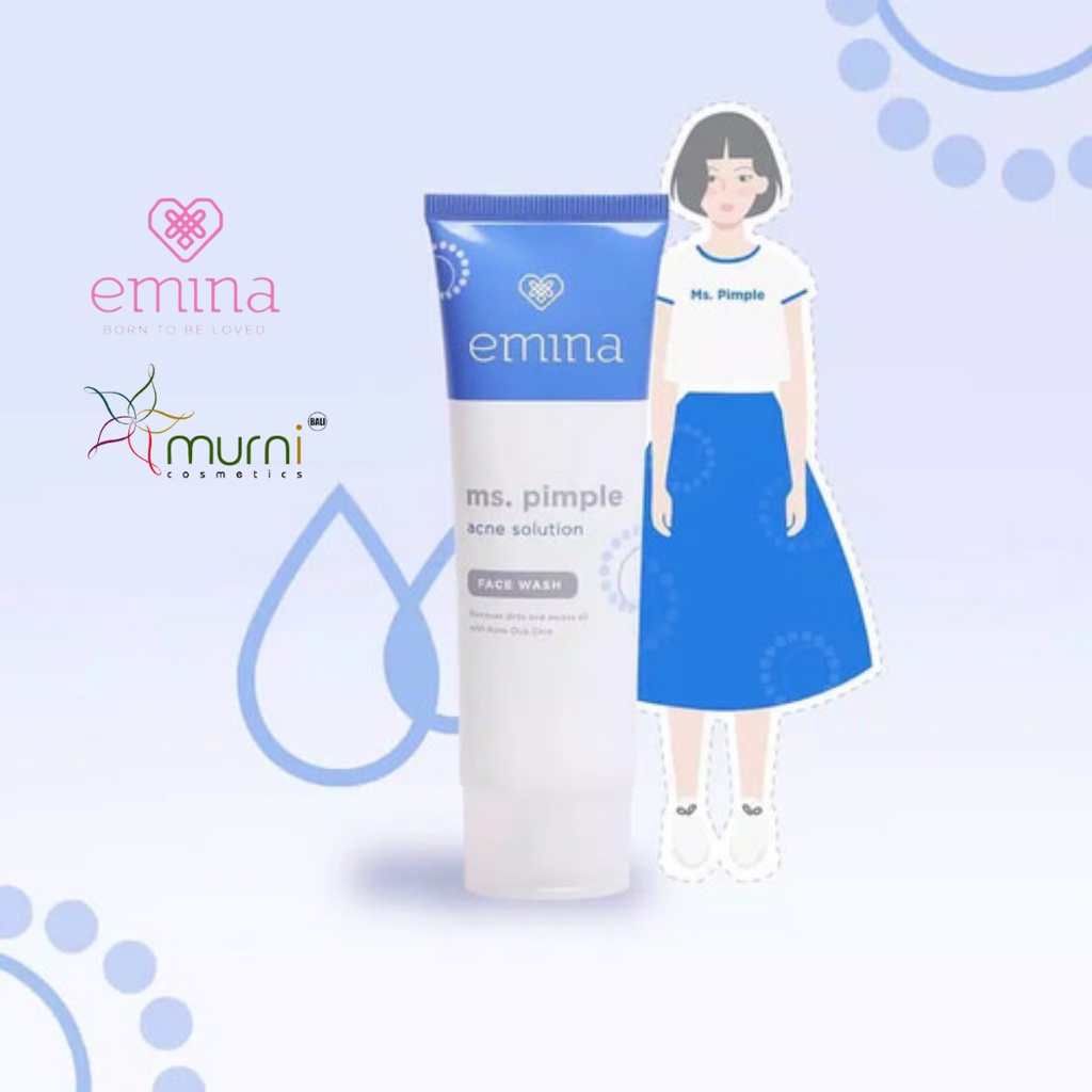 EMINA MS. PIMPLE ACNE SOLUTION FACE WASH 50ML