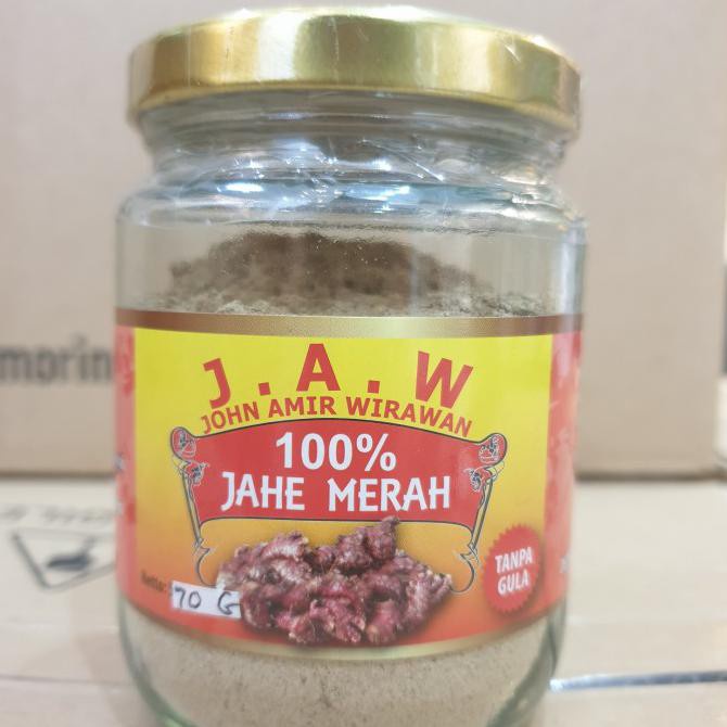 

JAW Jahe Merah / John Amir Wirawan JAW 100% Jahe Merah 70 Gram