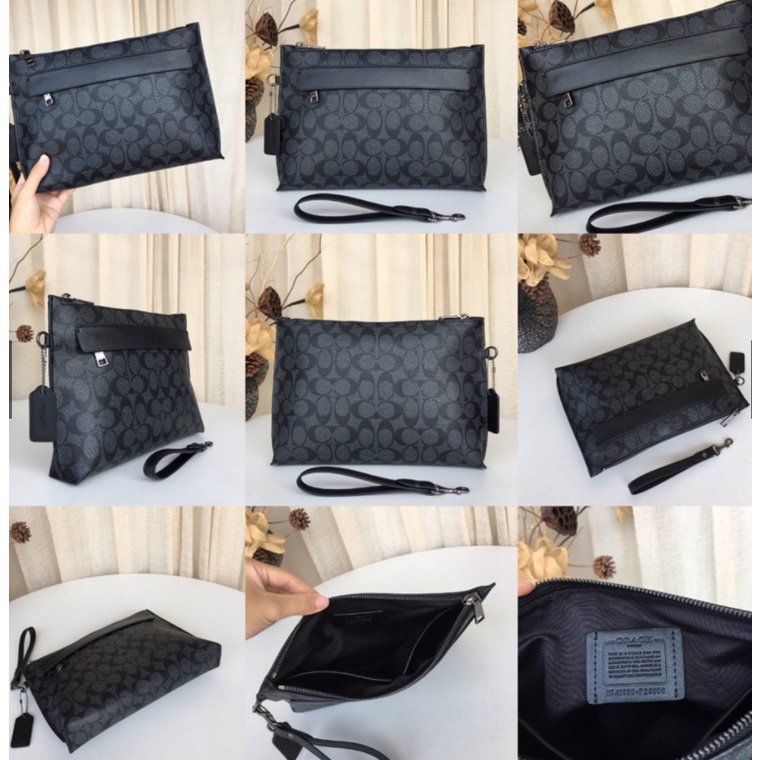 (grab) 32176 29508 28614 32162 38588 69213 72394 68332 coach cowhide with PVC material men and women clutch wrist bag