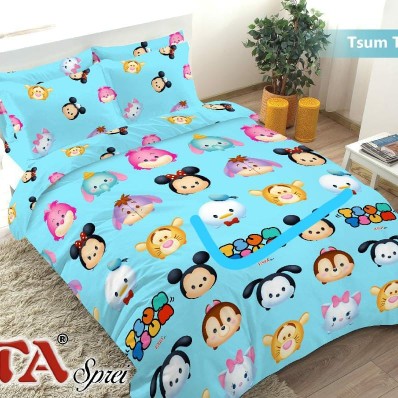 Fata Signature_seprei Sprei Fata Signature Motif Kartun Uk.180x200/160x200