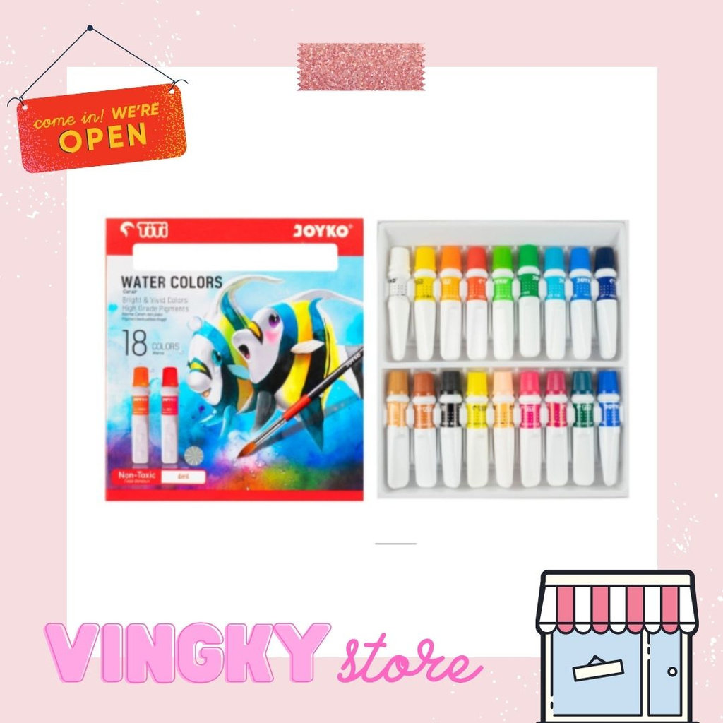 

Water Color / Cat Air Joyko TiTi WAC-6ML-18 Warna Colors