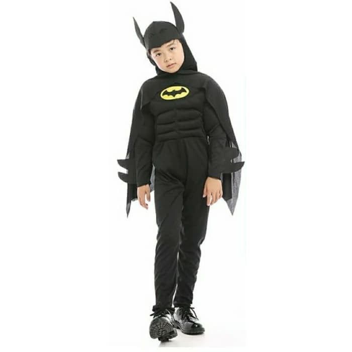 Kostum Batman Anak  Import Cosplay Ultah Karakter Busa Superhero Costume Halloween Ulang Tahun