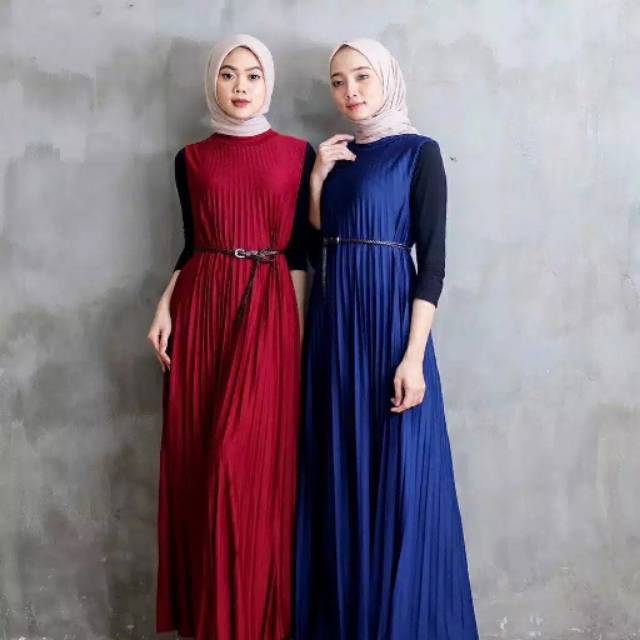 Overal plisket // gamis plisket // yukensi plisket