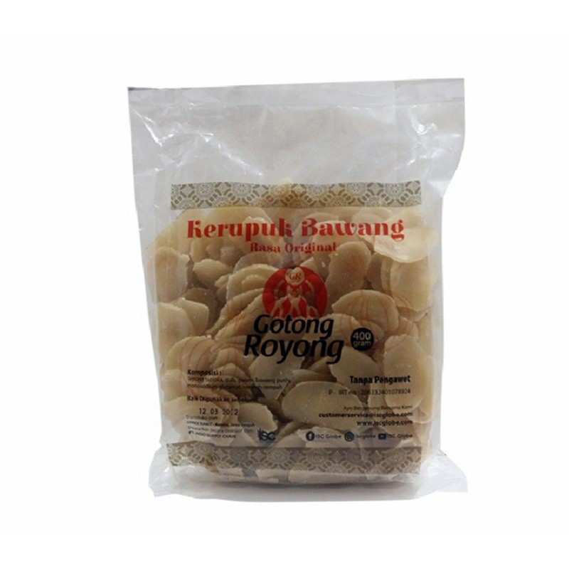 

Kerupuk Bawang Rasa Original (400 gr)