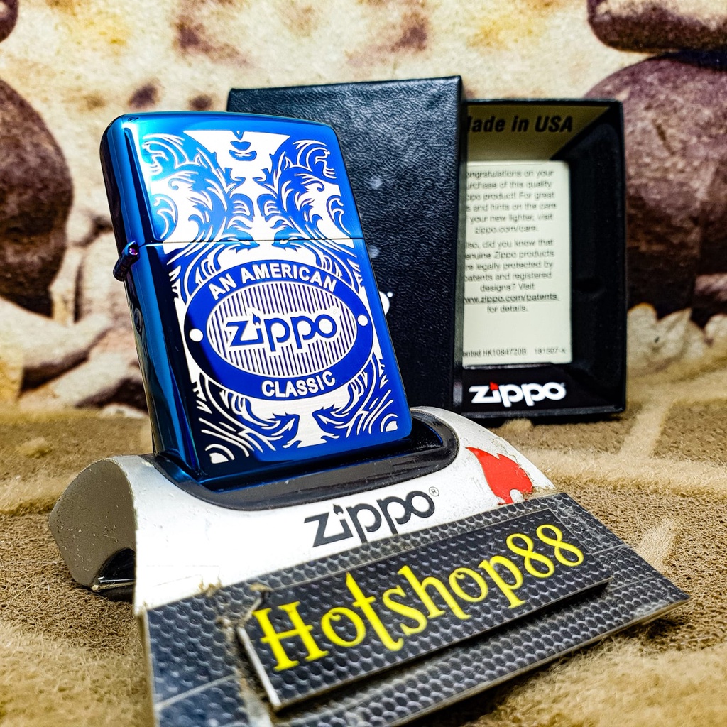Zippo Original indigo 29899 Engraving American Classic Custumize