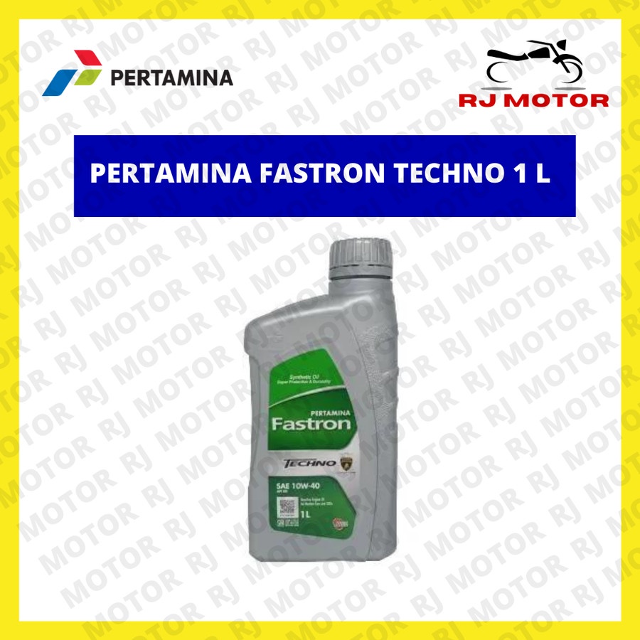 OLI PERTAMINA FASTRON TECHNO SAE 10W 40 1 LITER OLI MOTOR ASLI