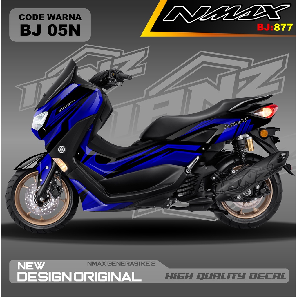 STIKER DECAL NEW NMAX FULL BODY BLOK KESELUAN MOTOR / DECAL FULL BODY NMAX / DECAL STIKER FULL BODY NMAX / stiker decal nmax terbaru