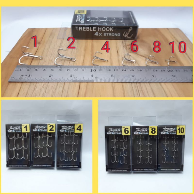 Treble Hook Jigmen 4x