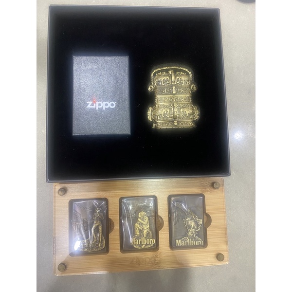 original zippo Gentong dan Marlboro set