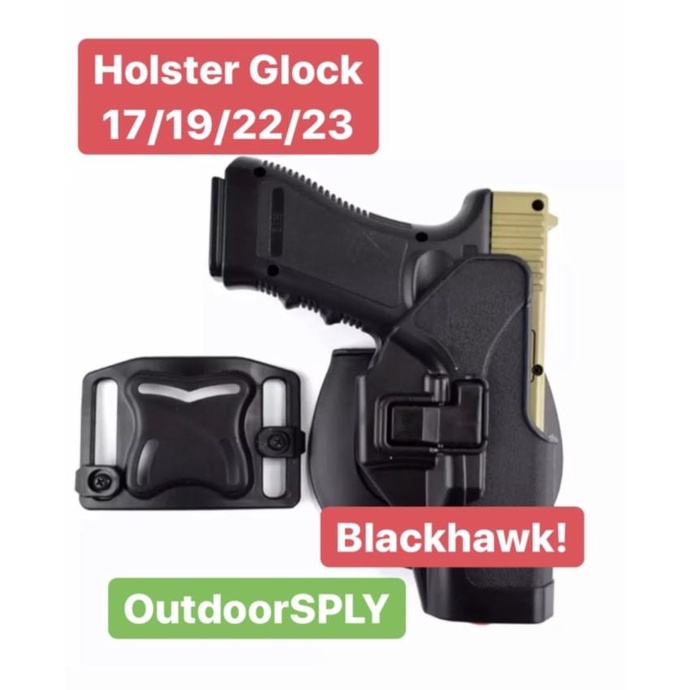 MURAH Sarung Glock Holster BlackHawk Fit Glock 17 Glock 19 /22/23