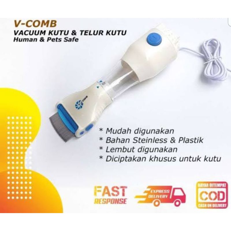 V-comb sisir penghilang kutu rambut tanpa bahan kimia