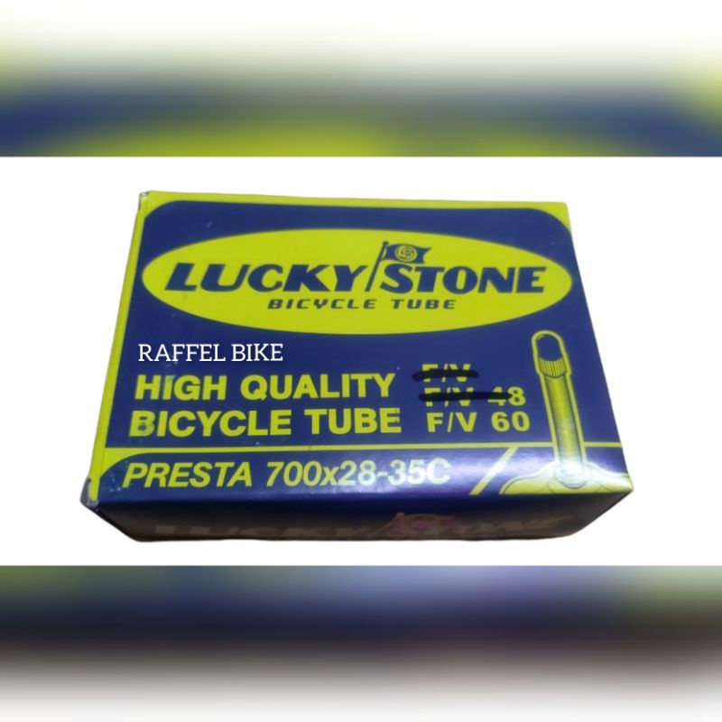 Termurah. Ban dalam Lucky Stone 700x28/35c FV 60mm. Ban dalam 700x28c. Ban dalam 700x30c. Ban dalam 