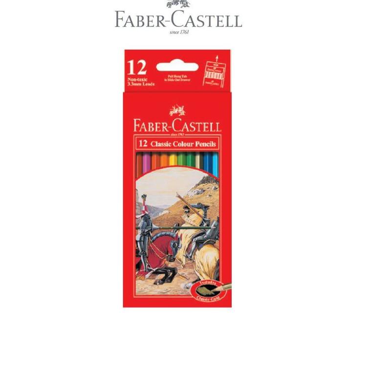 

︽ Pensil warna Faber Castell 12 panjang Classic (1 set 12 warna) GREAT SALES 3294 ✤