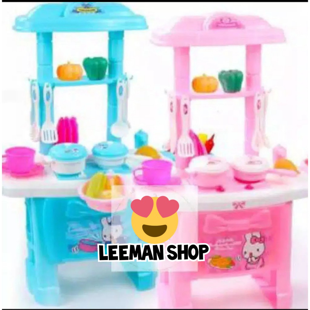 LEEMANTOYS - MAINAN MASAK MASAKAN ANAK - HAPPY KITCHEN SET FK 113