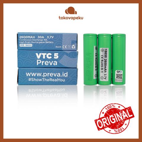 SONY VTC 5 PREVA BATTERY VTC5 2600MAH 18650 by PREVA