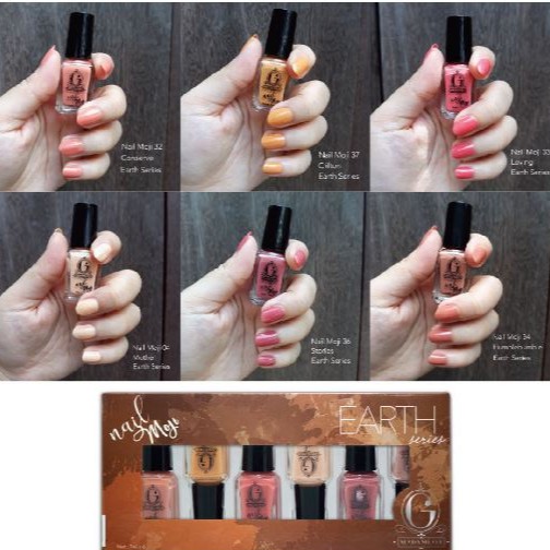 ✿ MADAME ✿ MADAME GIE NAIL MOJI / N-MOJI (1 SET ISI 6 PCS) - KUTEK MADAME GIE