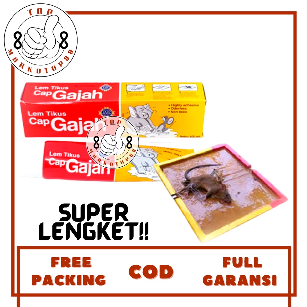 LEM TIKUS PAPAN ODOL CAP GAJAH LEM GAJAH UNTUK TIKUS LEM JEBAKAN TIKUS PERANGKAP TIKUS ULTRA SUPER M