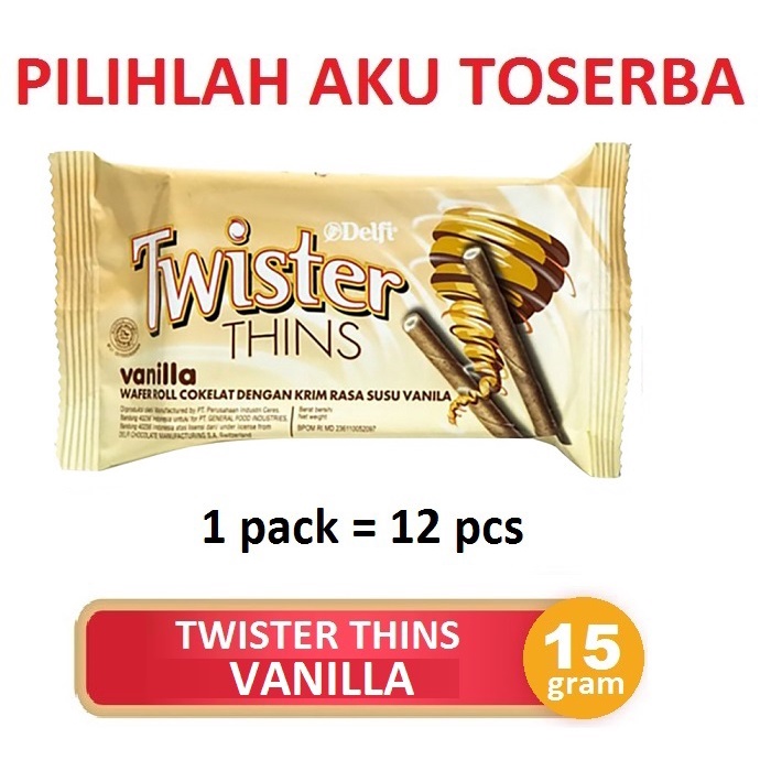 

Twister Thins VANILLA 15 gr - ( 1 PACK isi 12 pcs )