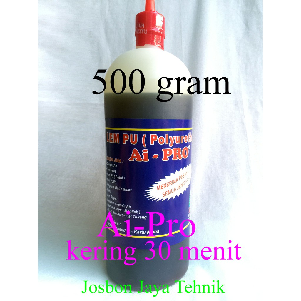 

Lem Pu Merk Ai-PRO atau Lem botol 30 menit kering 500gr