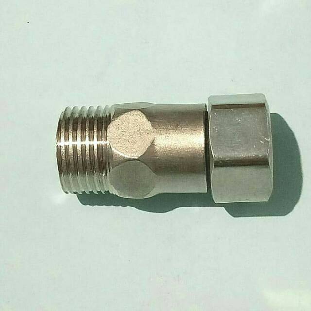 Nepel Lurus. Nepel sambungan pipa drat luar drat dalam 1/2"