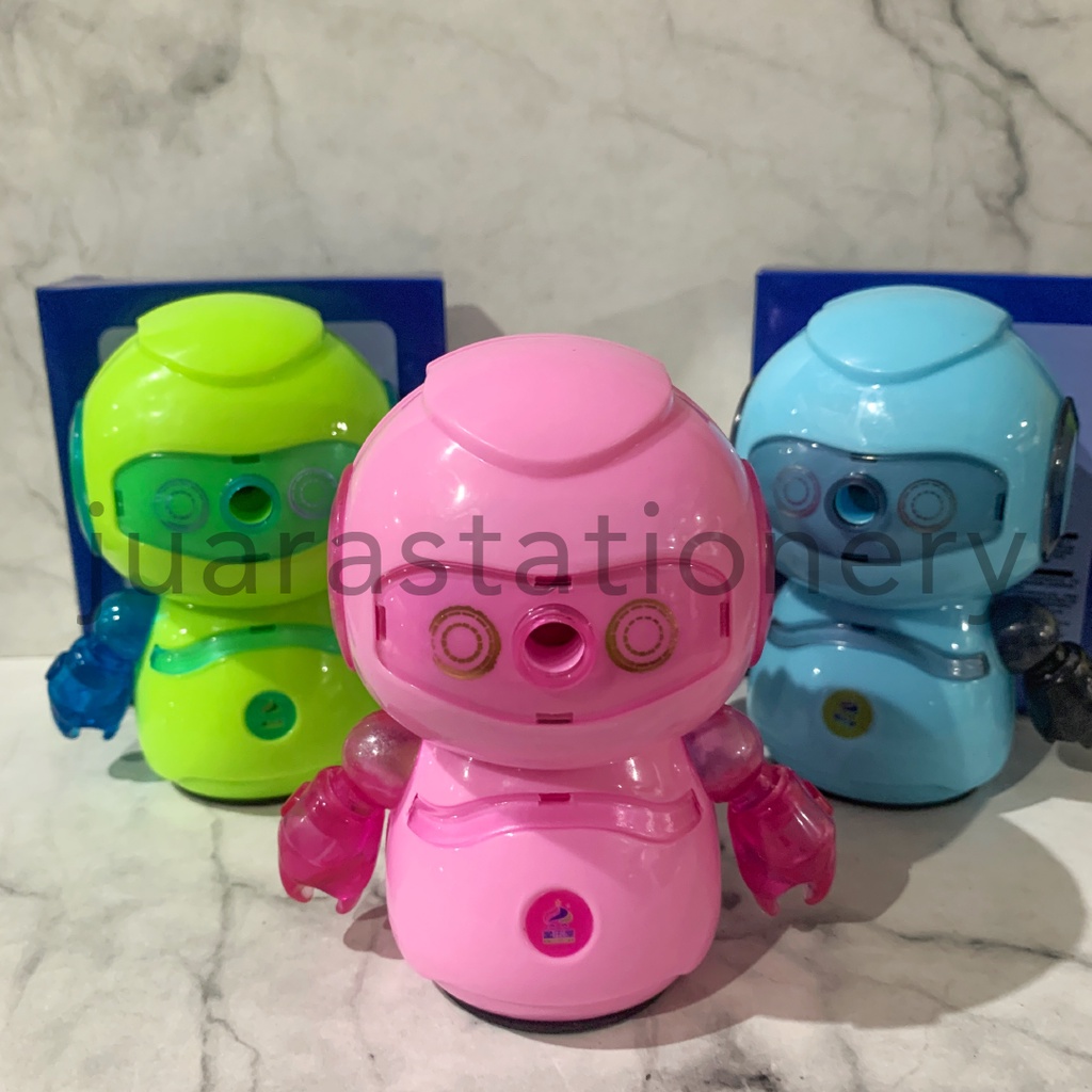 

Rautan Putar Putar Robot 7925 (985) / Serutan Meja Pengserut Pensil Pinsil Pencil Sharpener