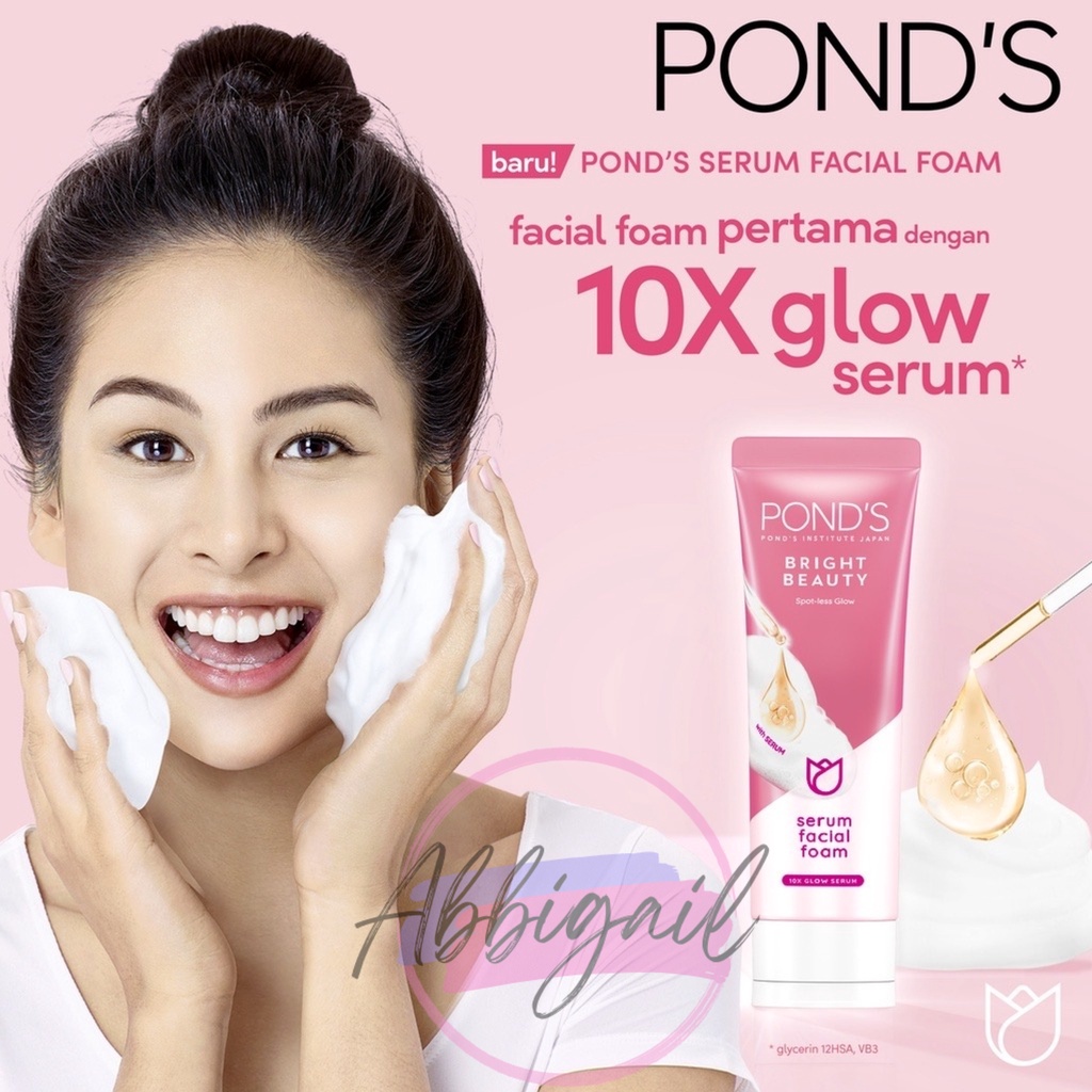 𝘈𝘉𝘎✰ Ponds Facial Foam Scrub / Sabun Cuci Muka Ponds / Ponds Bright Beauty Serum Facial Wash 2005